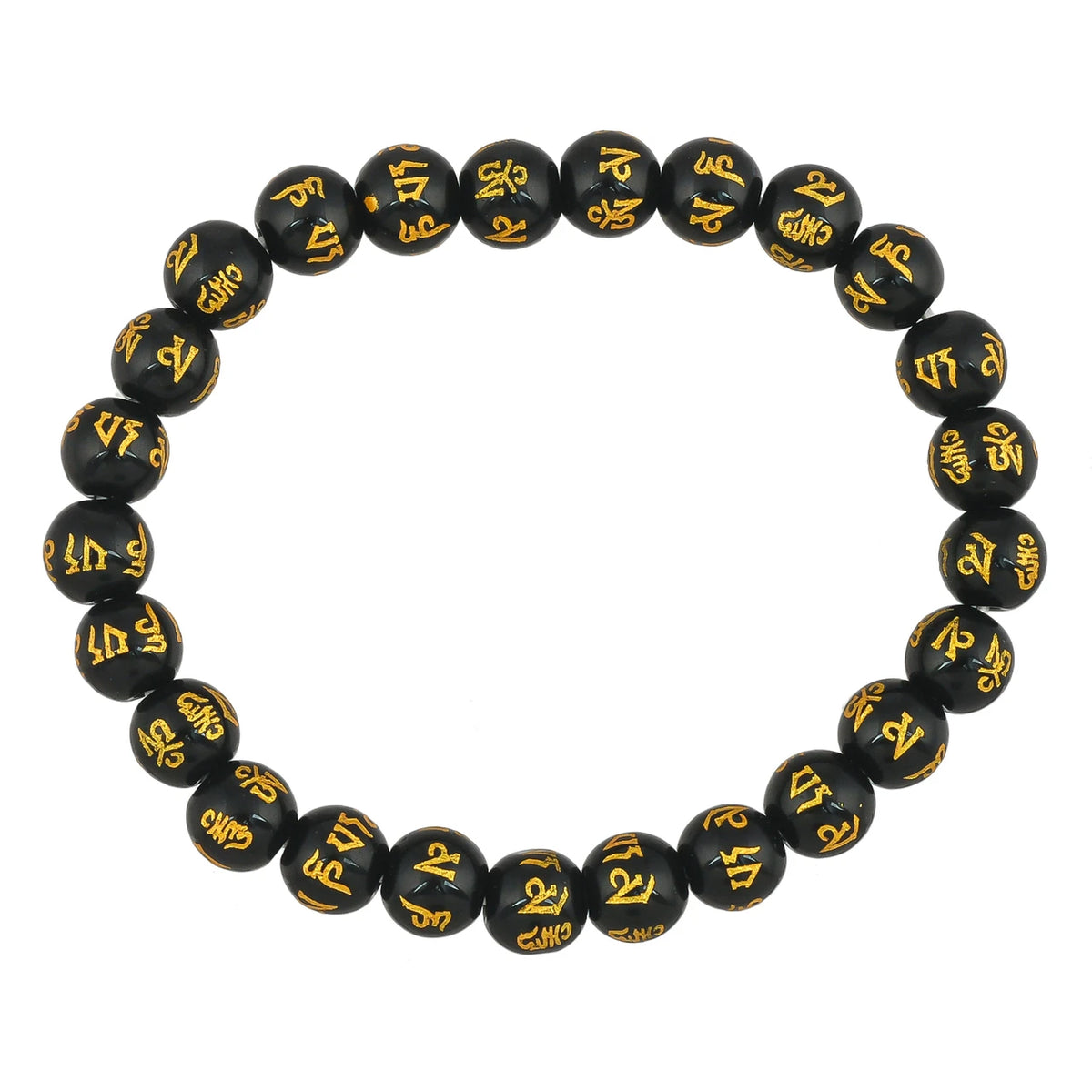 Brhmagyaan Black Obsidian Bracelet
