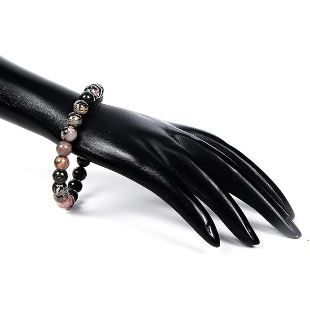 Brhmagyaan Rhodonite Beads Bracelet
