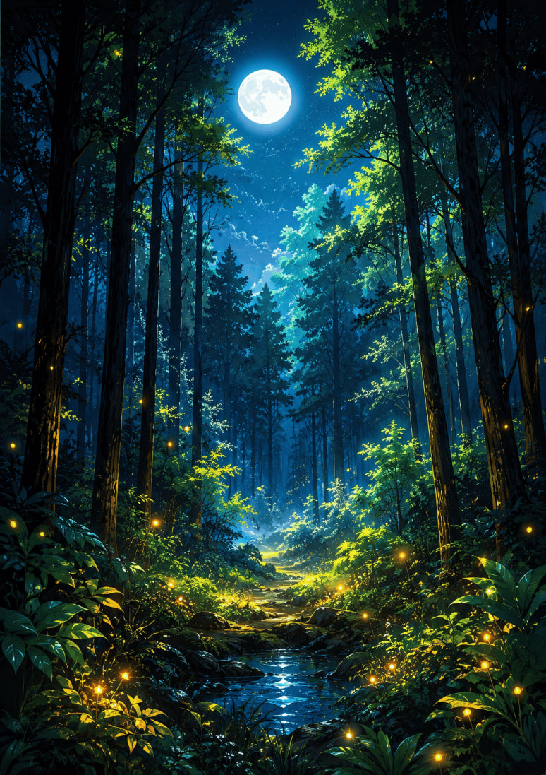 Brhmagyaan Forest Serenity – Peaceful Nature Vastu Painting for East Direction | Growth, Freshness & Positive Energy