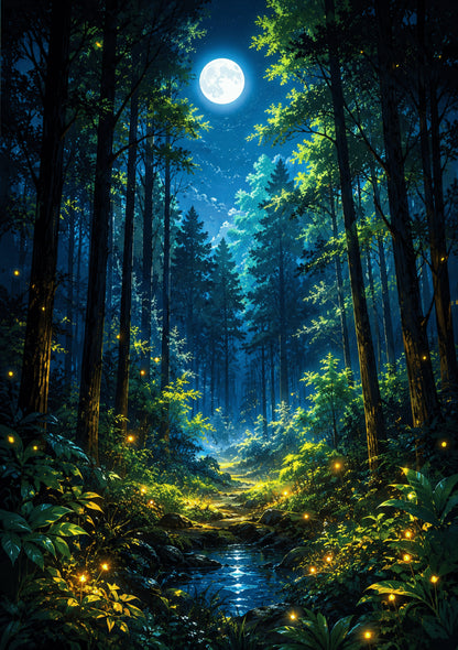 Brhmagyaan Forest Serenity – Peaceful Nature Vastu Painting for East Direction | Growth, Freshness & Positive Energy