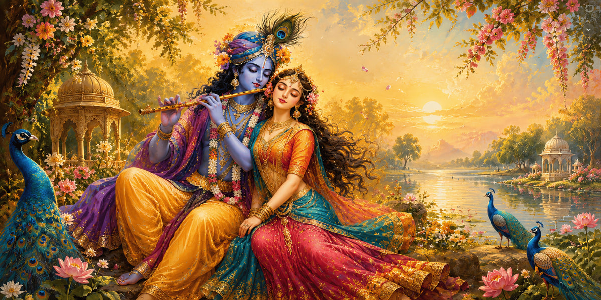 Brhmagyaan Radha Krishna – Divine Love Vastu Painting for South-West Direction | Love, Harmony & Relationship Stability