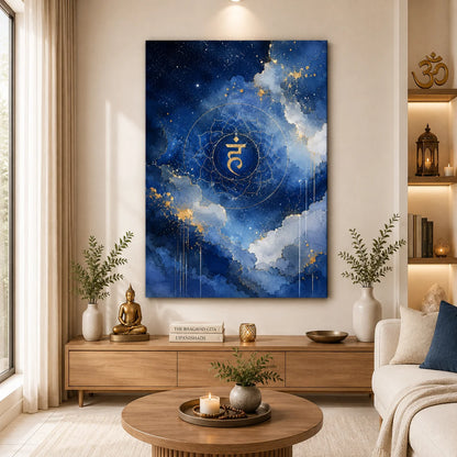 Brhmagyaan Space Element – Hum Bijakshar Painting for Spiritual Balance, Expansion, Peace & Positive Energy