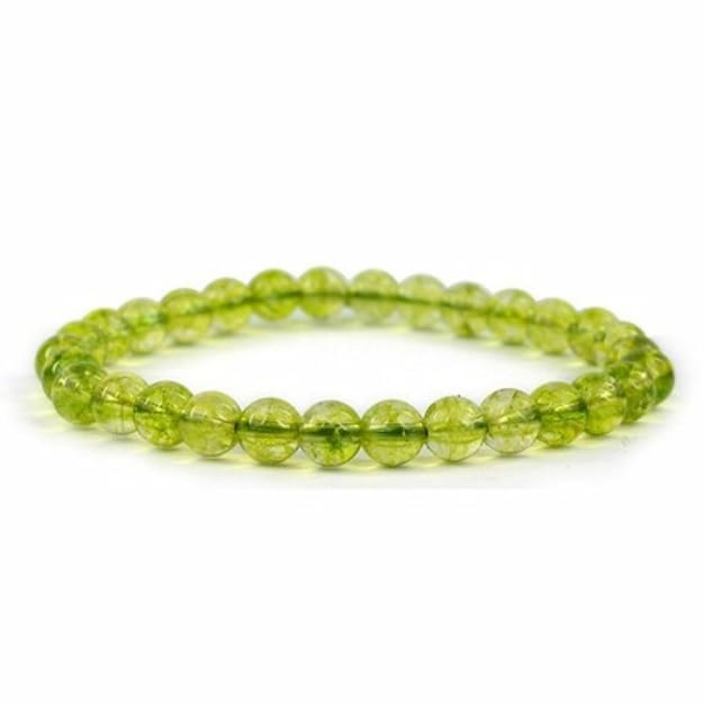 BRAHMAGYAAN Hydro Peridot Bracelet – Handmade Hydro Peridot Gemstone Bead Stretch Bracelet for Prosperity, Positivity & Everyday Elegance