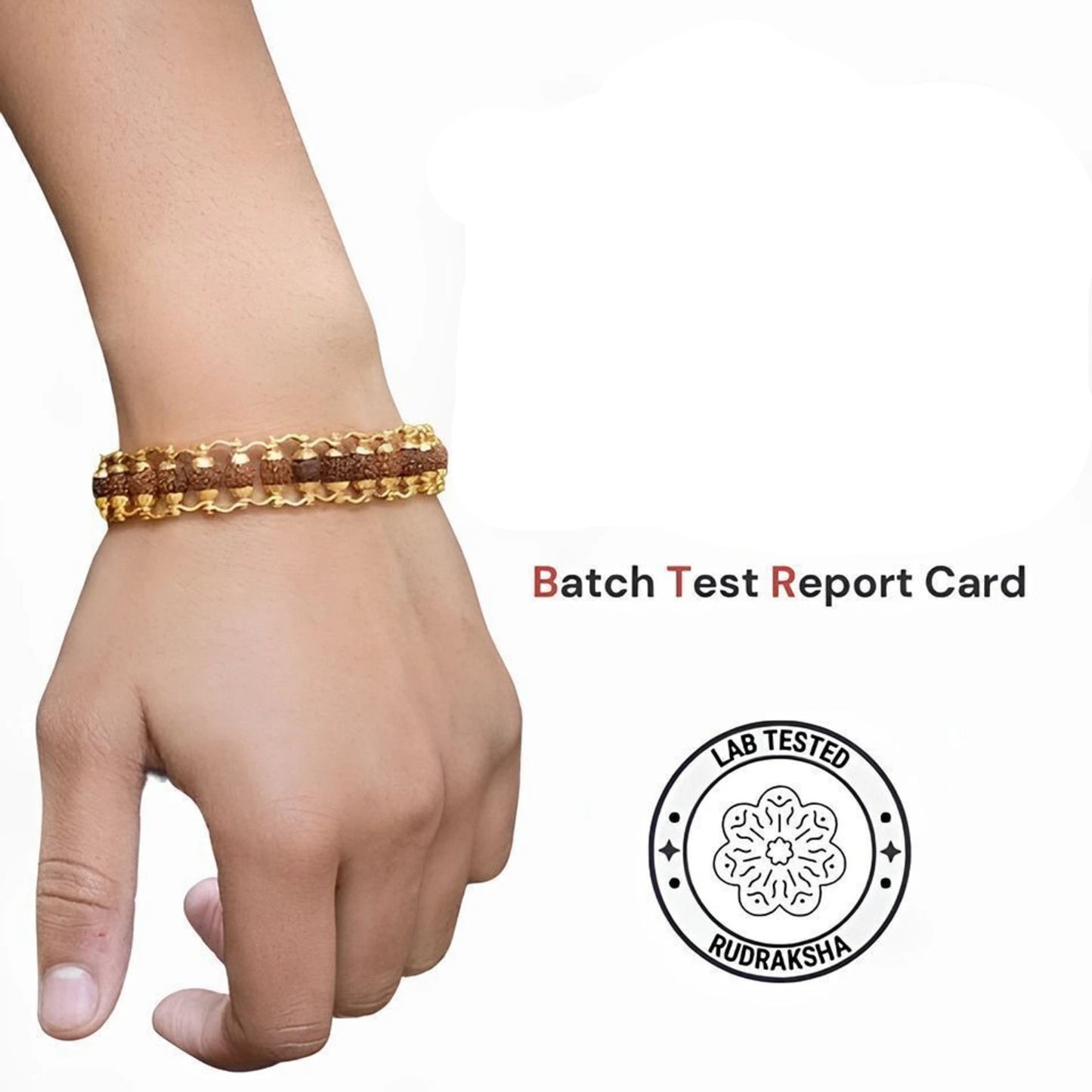 BRAHMAGYAAN Metal Cap Bracelet – Handmade Metal Cap Bead Stretch Bracelet for Style, Sophistication & Everyday Elegance