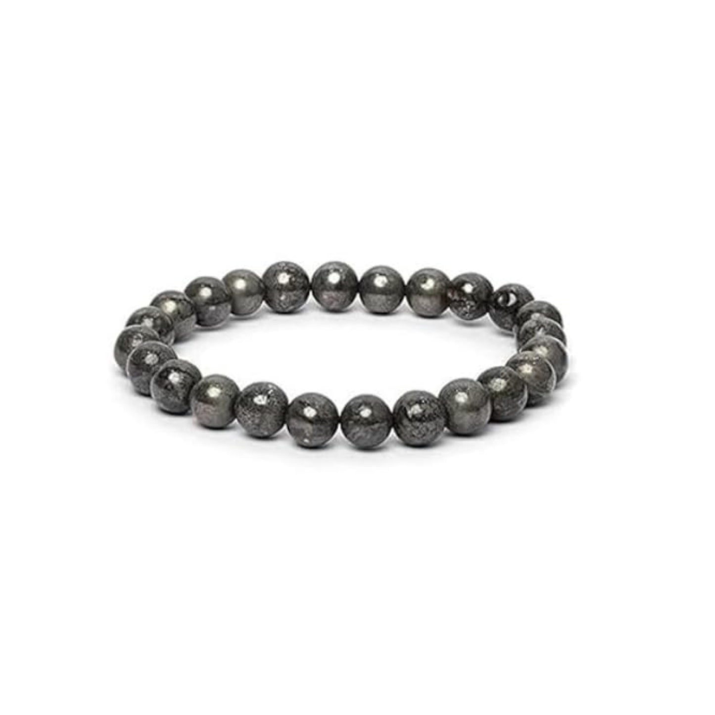 BRAHMAGYAAN Natural Pyrite Bracelet – Handmade Pyrite Gemstone Bead Stretch Bracelet for Prosperity, Confidence & Everyday Elegance