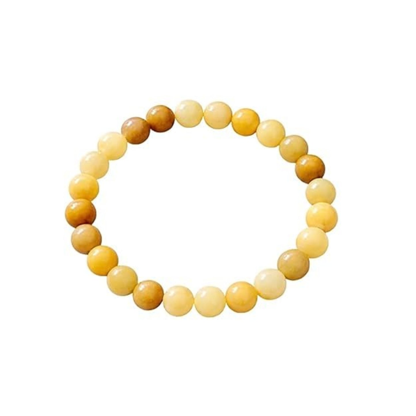 BRAHMAGYAAN Natural Yellow Aventurine Bracelet – Handmade Yellow Gemstone Bead Stretch Bracelet for Confidence, Optimism & Everyday Elegance