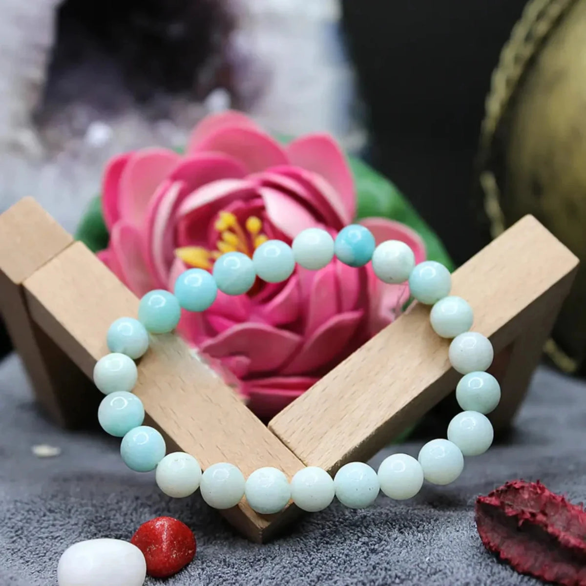 Brhmagyaan Amazonite Beads Bracelet