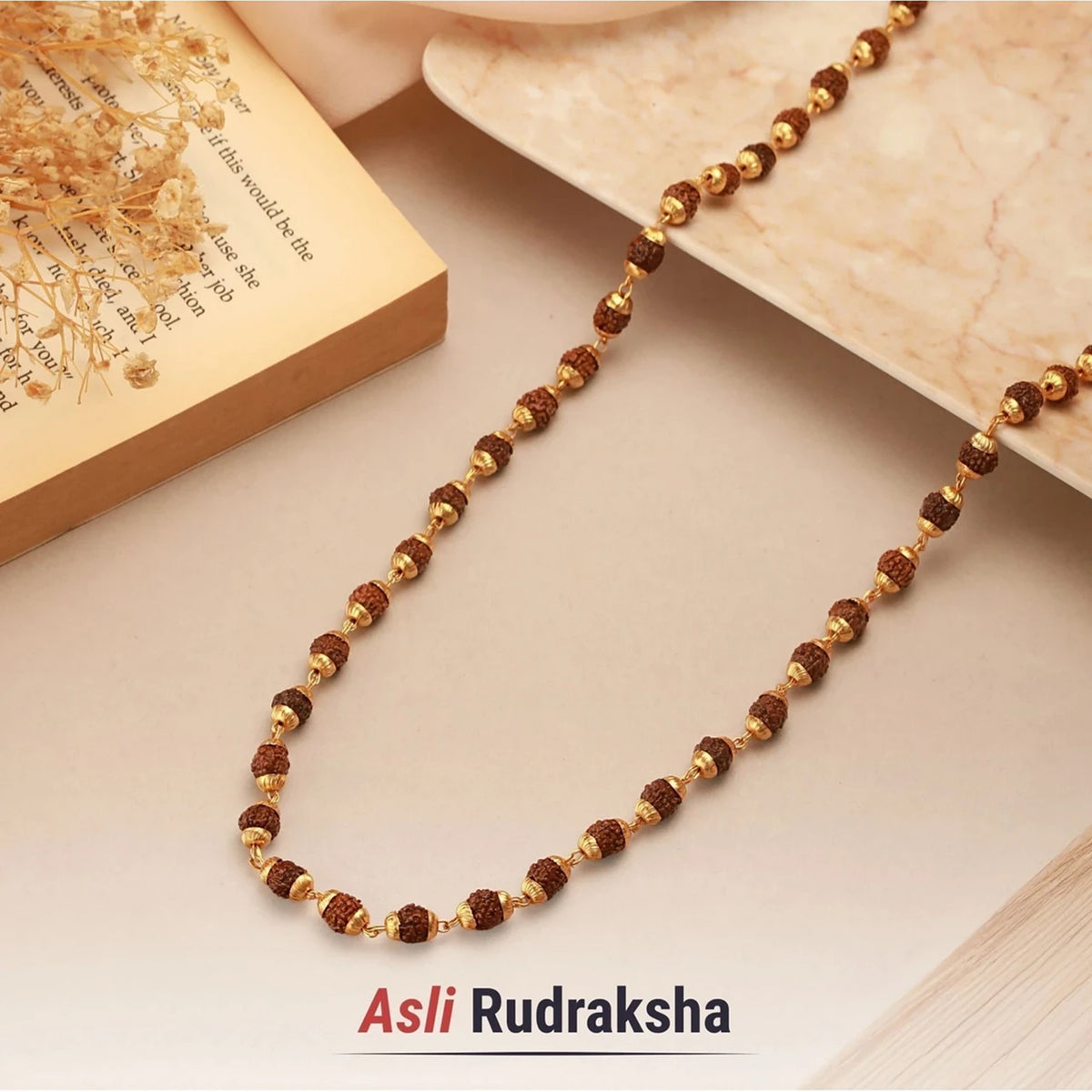 Brhmagyaan Beads Rudraksha Necklace