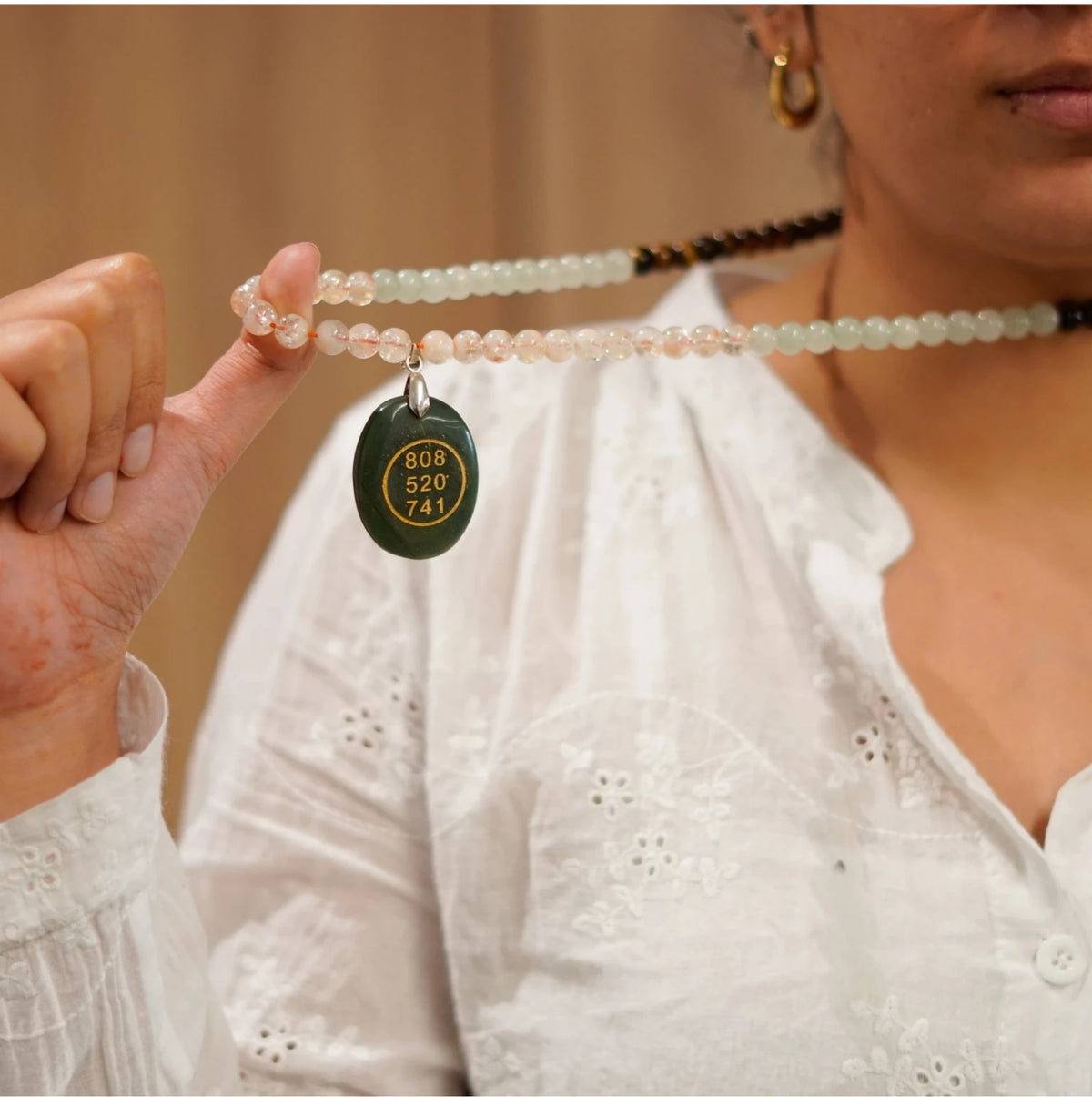 Brhmagyaan Brhmagyaan Money Magnet Fusion with Zibu Pendant Pyrite Tiger Eye Tiger's Eye, Citrine Stone Necklace