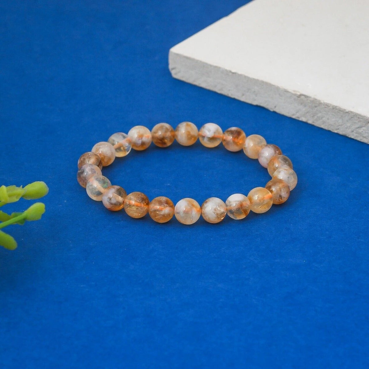 Brhmagyaan Citrine Beads Bracelet