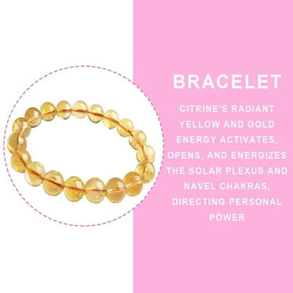 Brhmagyaan Citrine + Golden Quartz Bracelet