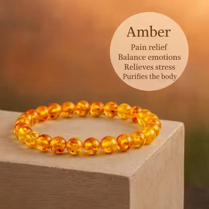 Brhmagyaan Crystal Amber Bracelet