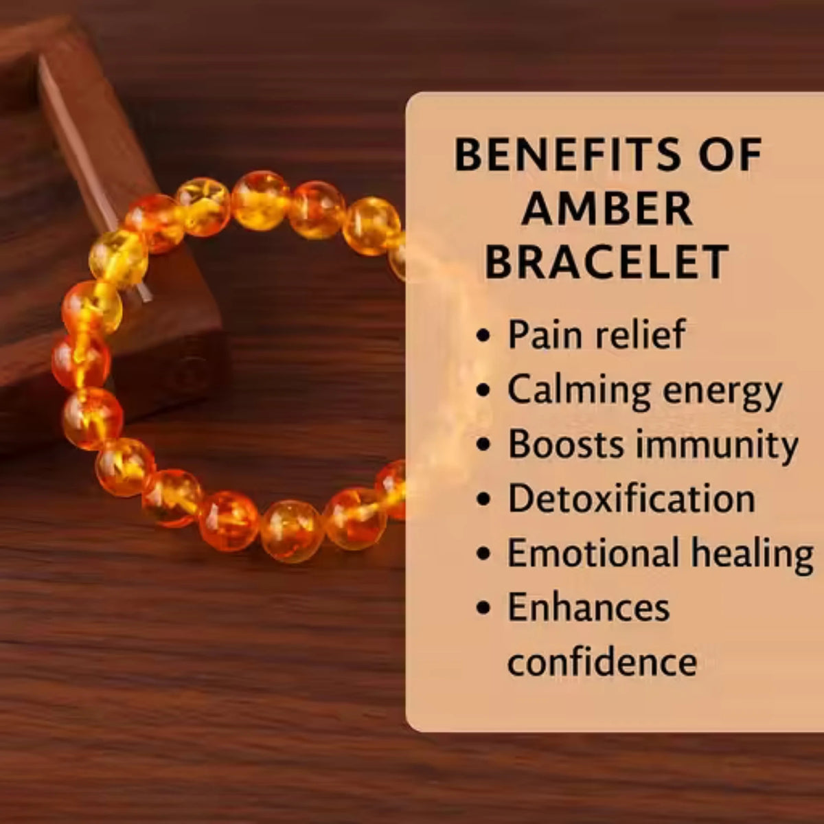 Brhmagyaan Crystal Amber Bracelet