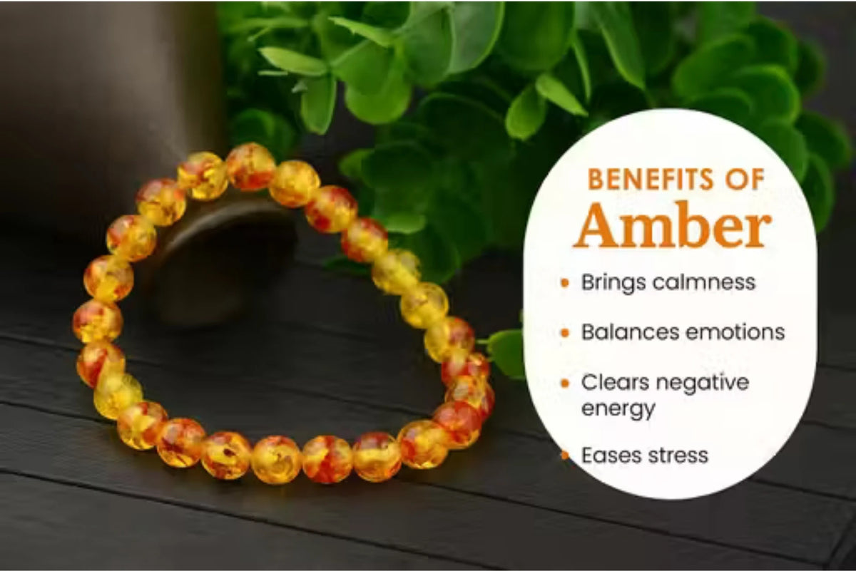 Brhmagyaan Crystal Amber Bracelet