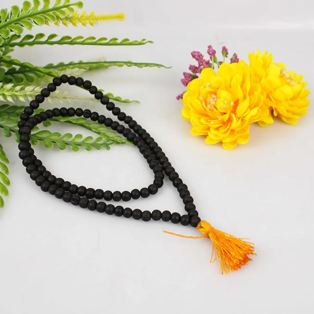 Brhmagyaan Karungali Mala Beads Wood Necklace