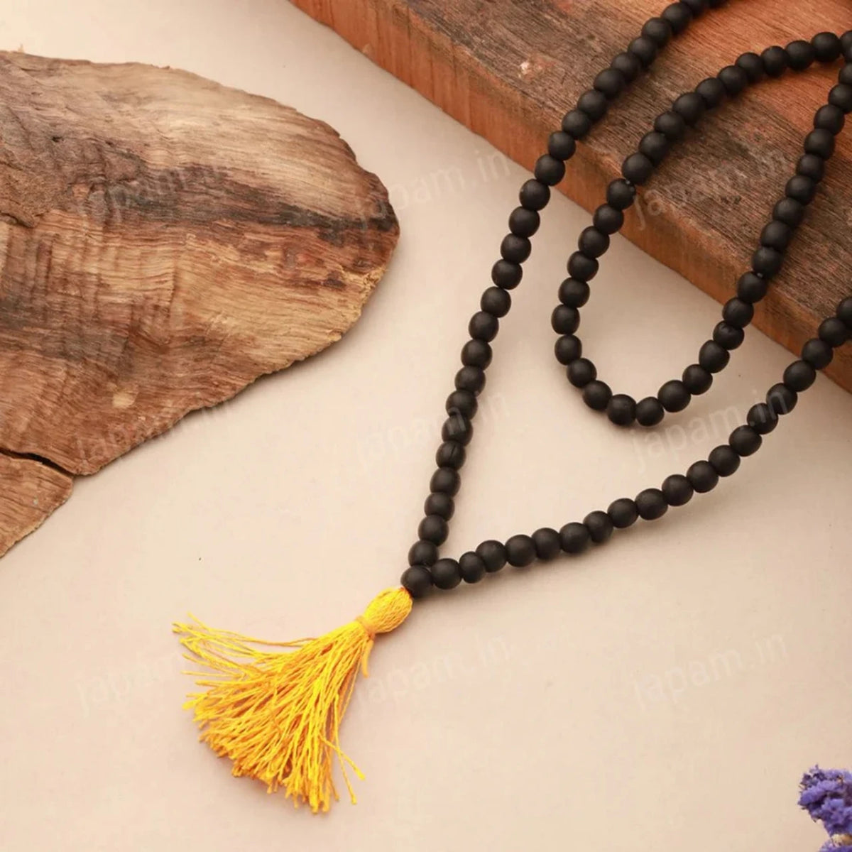 Brhmagyaan Karungali Mala Beads Wood Necklace