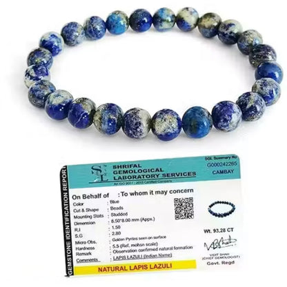 Brhmagyaan Lapiz Lazuli Lapis Lazuli Bracelet