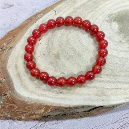 Brhmagyaan Red Beads Bracelet