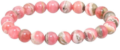 Brhmagyaan Rhodonite Beads Bracelet