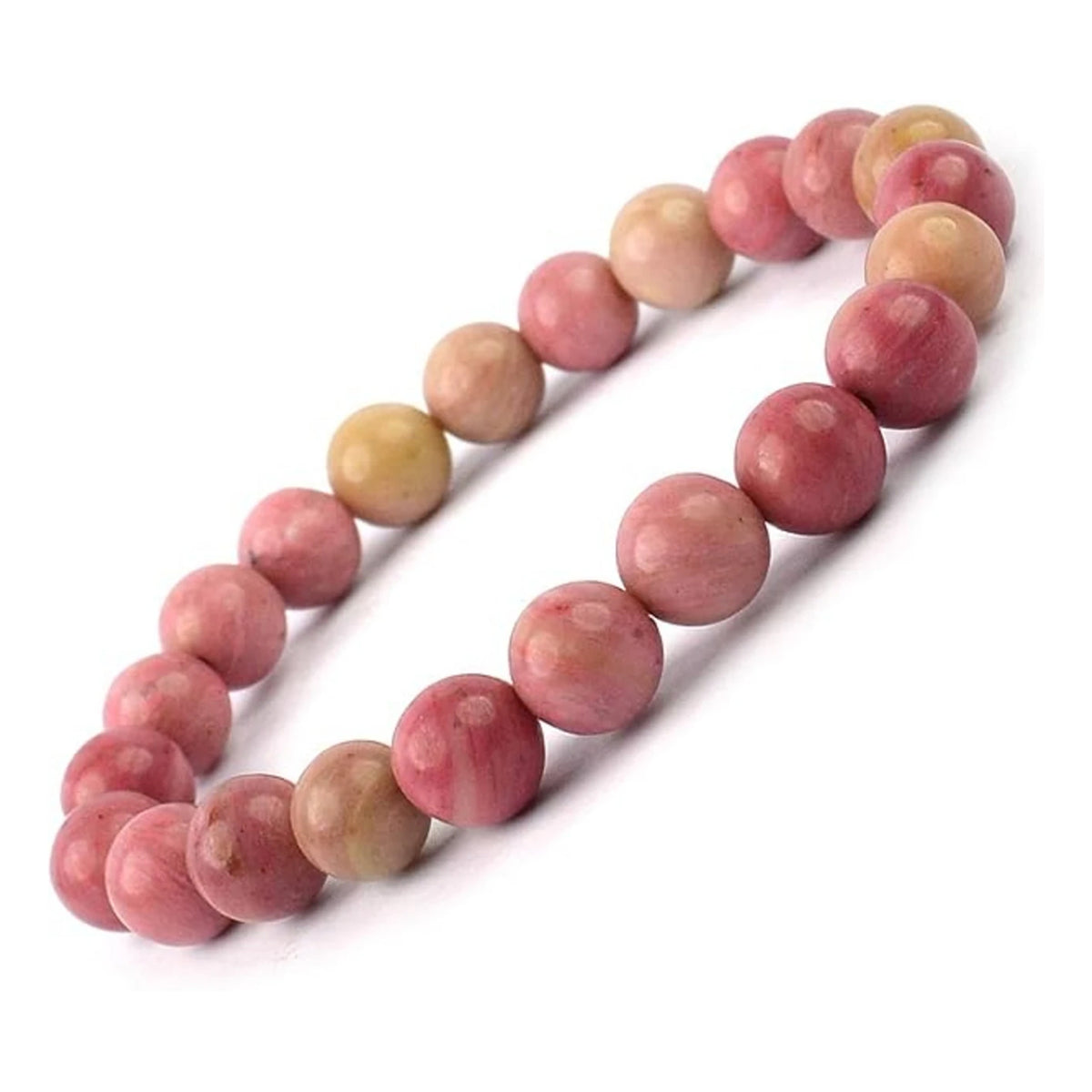 Brhmagyaan Rhodonite Beads Bracelet