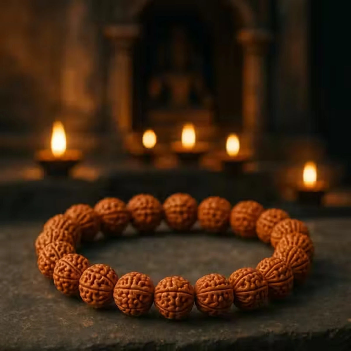 Brhmagyaan Rudraksha Beads Bracelet