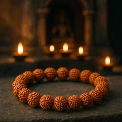 Brhmagyaan Rudraksha Beads Bracelet