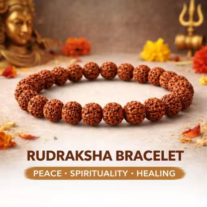 Brhmagyaan Rudraksha Beads Bracelet