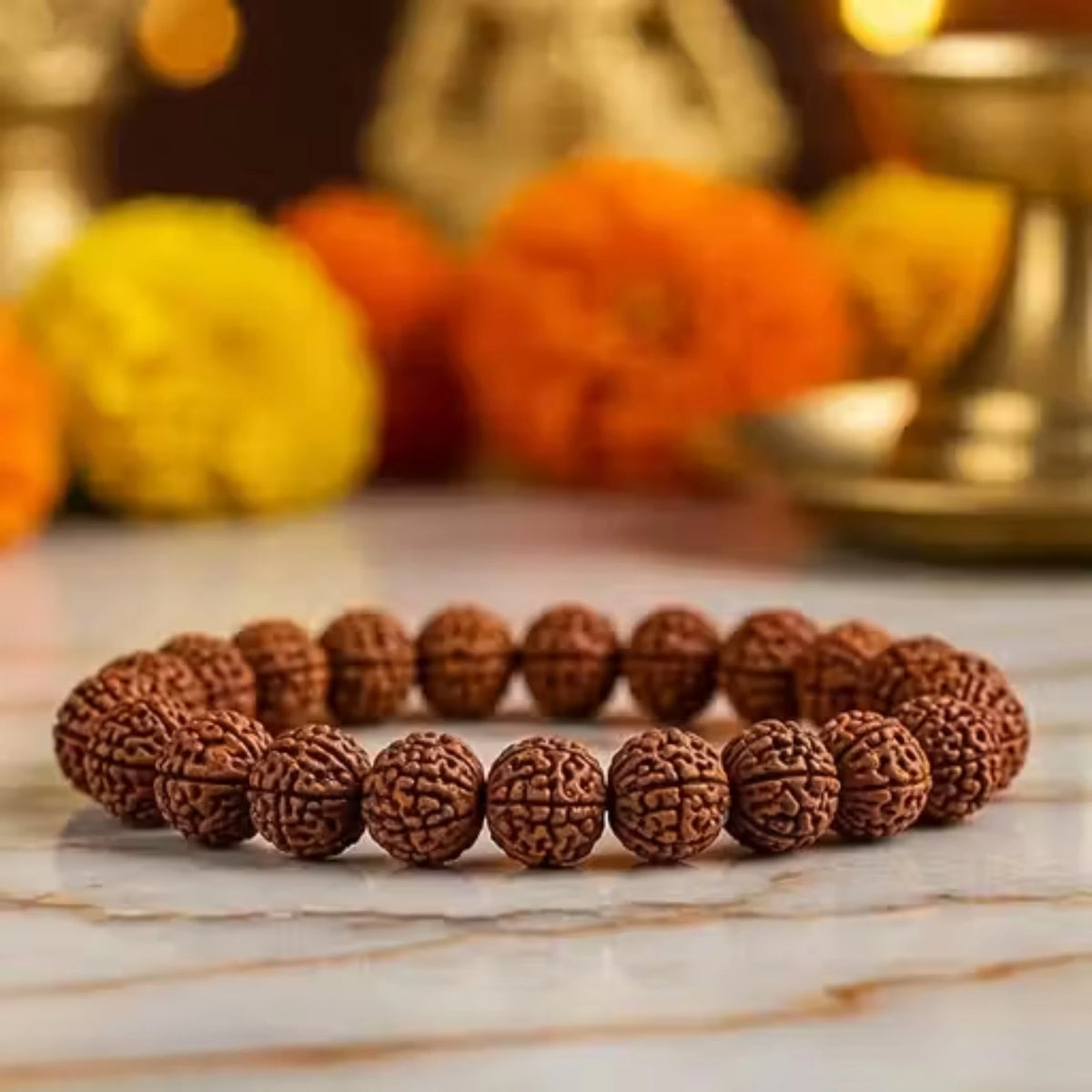 Brhmagyaan Rudraksha Beads Bracelet