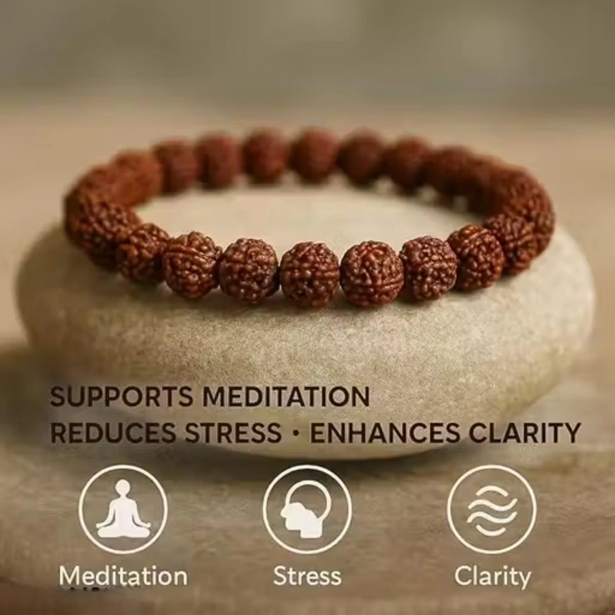 Brhmagyaan Rudraksha Beads Bracelet