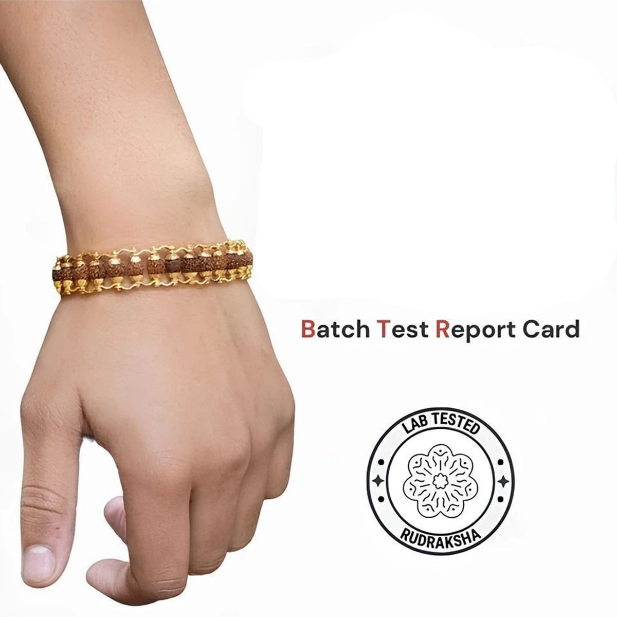 Brhmagyaan Rudraksha Beads Bracelet