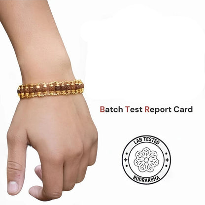 Brhmagyaan Rudraksha Beads Bracelet
