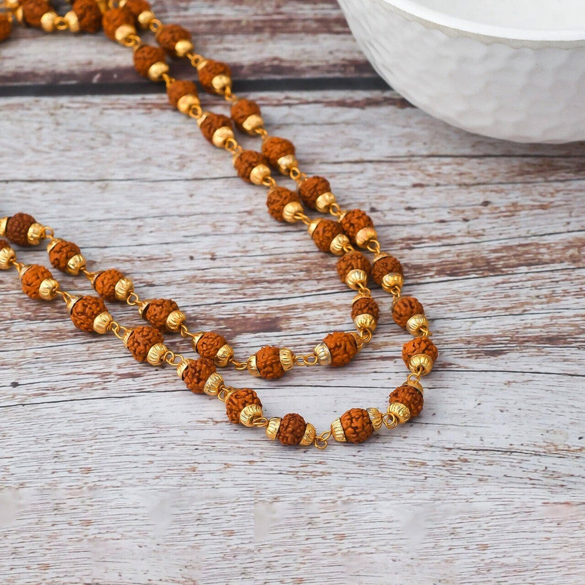 Brhmagyaan Rudraksha Mala – Energize Your Spirit (108 Beads) Rudraksha Chain