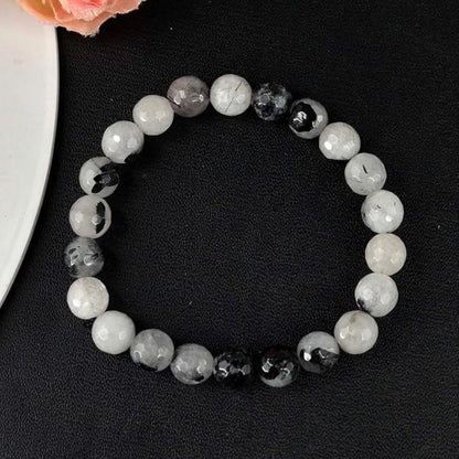 Brhmagyaan Stone Tourmaline, Quartz Bracelet
