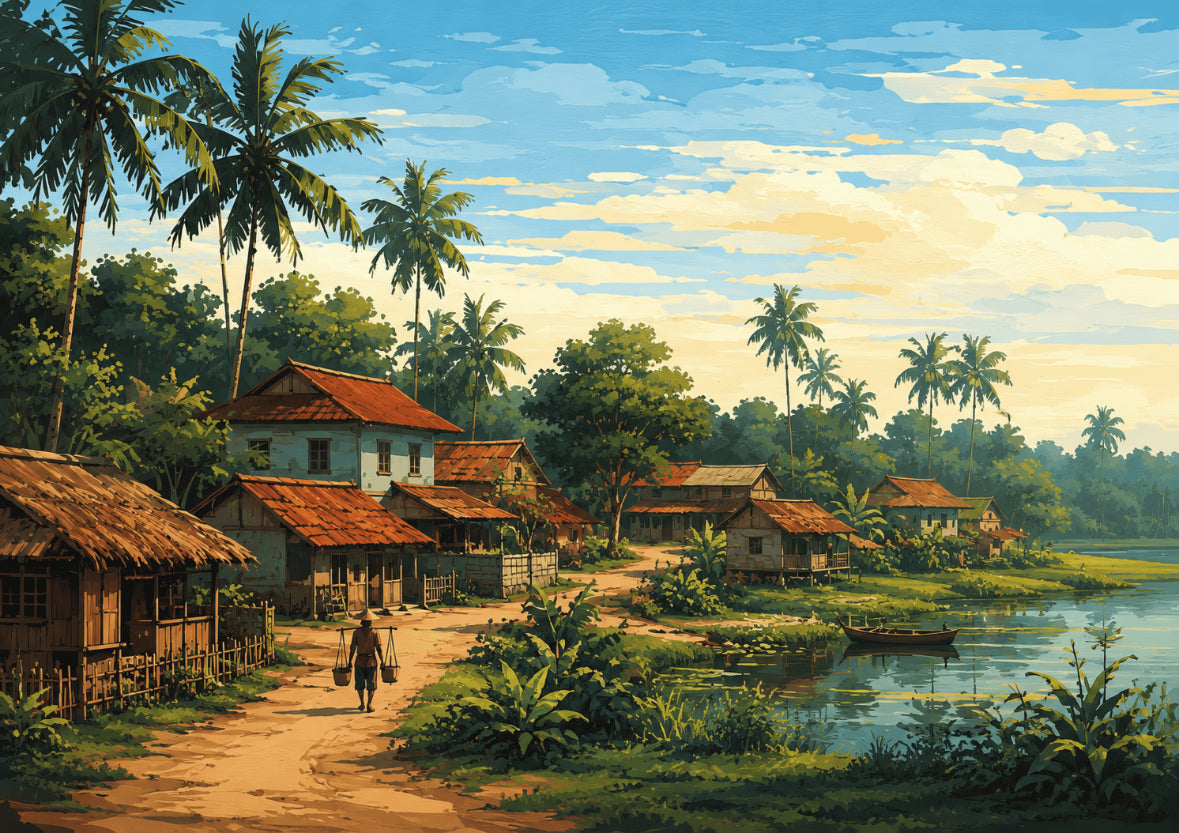 Brhmagyaan Swan's Flight at Sunrise – Nature Vastu Painting for East Direction | New Beginnings, Freedom & Positive Energy