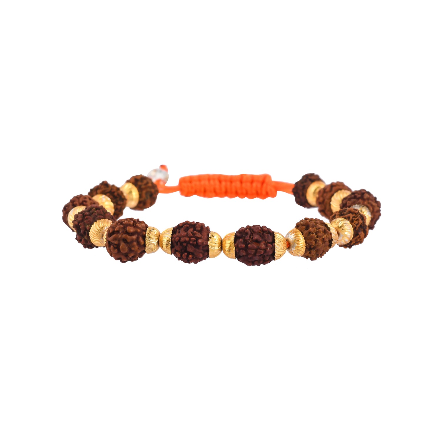 Sacred Fusion: Embrace the Divine Harmony of the Brass Rudraksha Bracelet