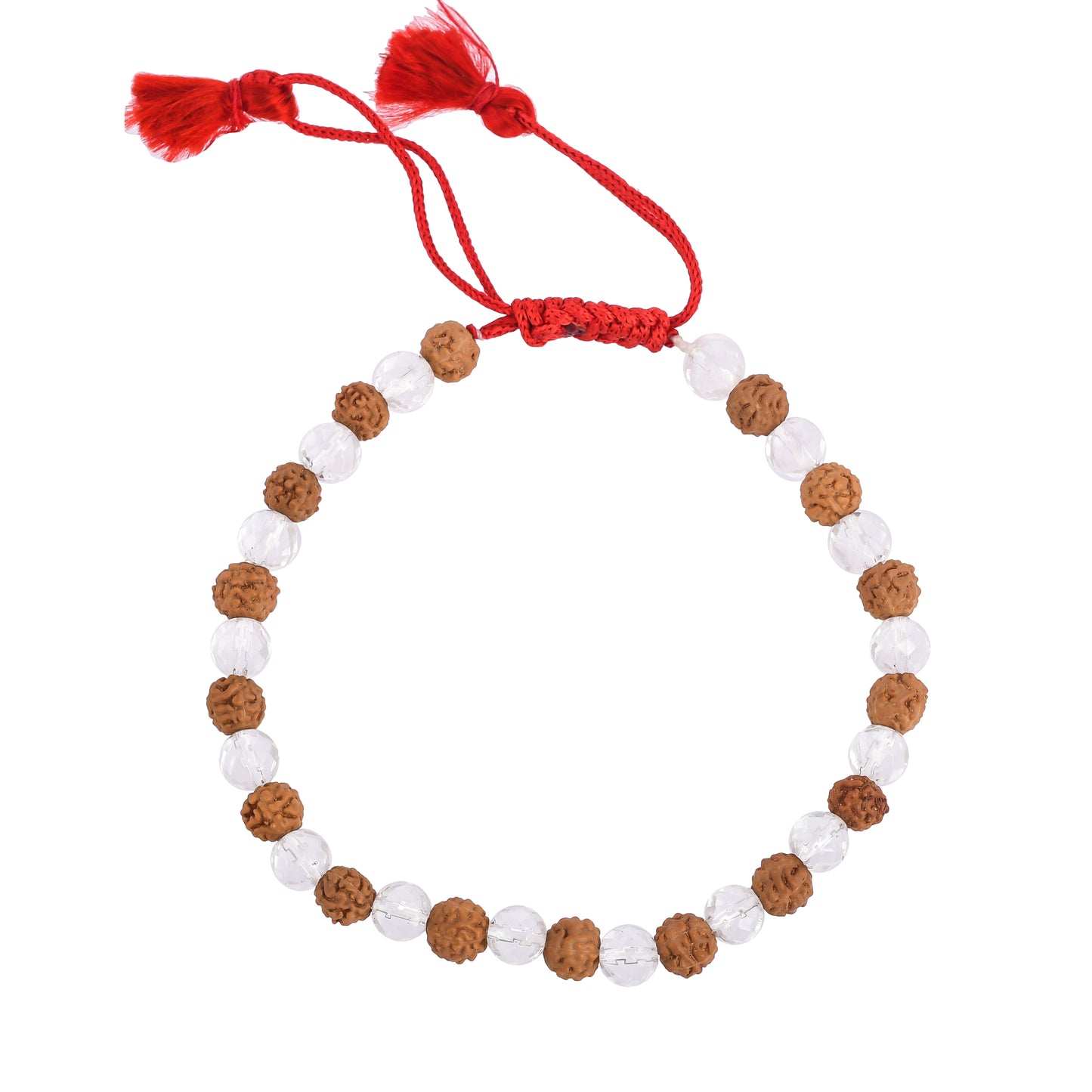 Sacred Fusion: Embrace the Divine Harmony of the Rudraksha Sphatik Bracelet