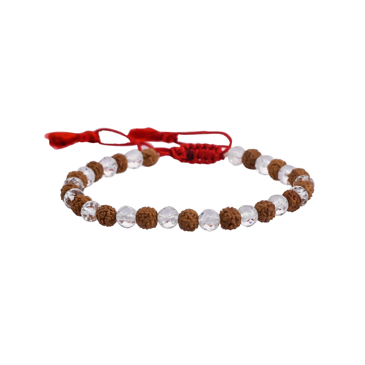 Sacred Fusion: Embrace the Divine Harmony of the Rudraksha Sphatik Bracelet