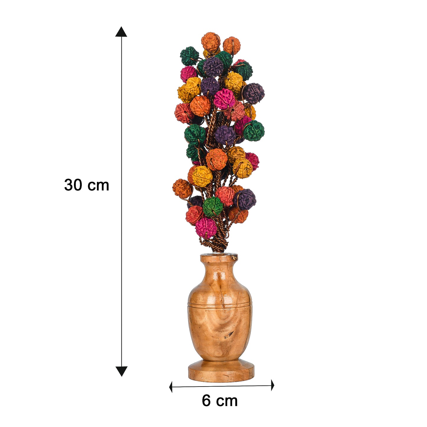 Spectrum of Spirituality: Embrace the Vibrant Harmony of the 108 Bead Multicolor Rudraksha Tree