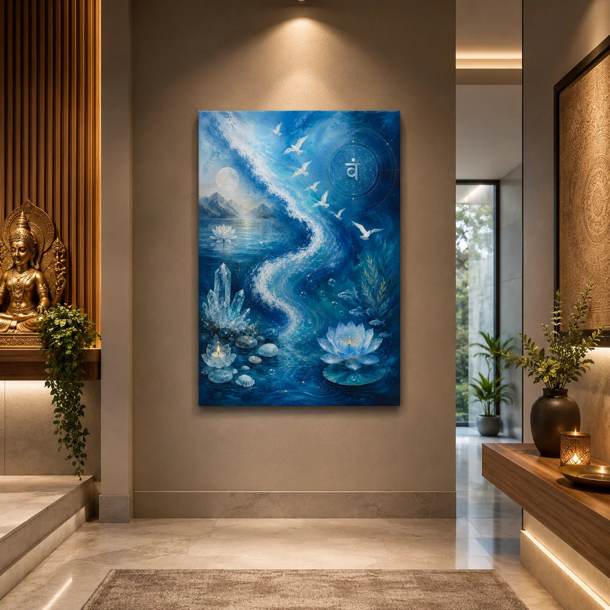 Brhmagyaan Water Element – Oceanic Grace Painting for Peace, Emotional Balance, Purity & Positive Energy