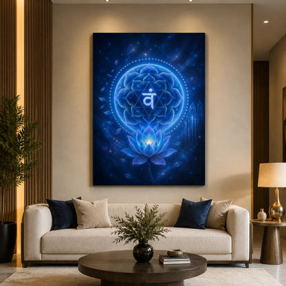 Brhmagyaan Water Element – Vam Bijakshar Painting for Emotional Balance, Peace, Purity & Positive Energy
