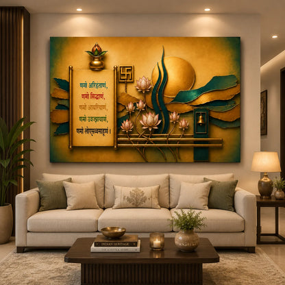 Brhmagyaan Ideal Vastu Painting for Drawing Room – Elegant Vastu Wall Art for Harmony, Prosperity, Peace & Positive Energy