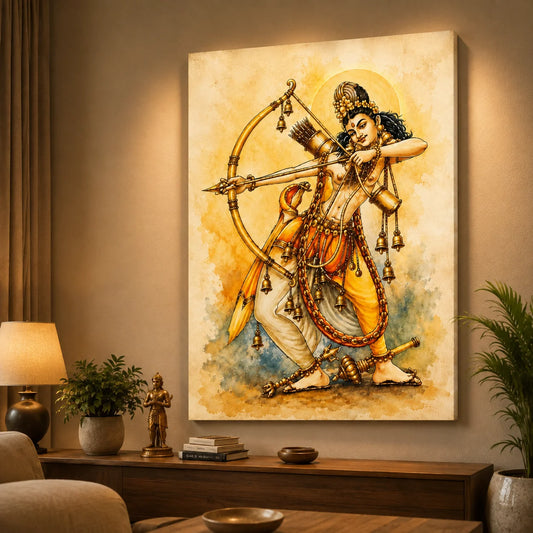 Brhmagyaan Ghantakarna Yaksha – Sacred Spiritual Painting for Protection, Health, Well-Being & Positive Energy
