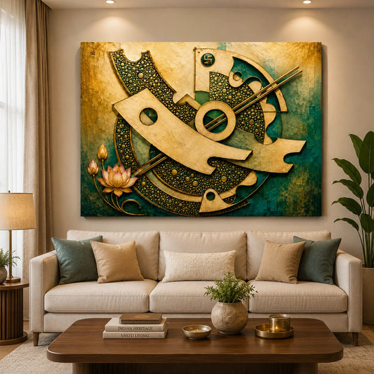 Brhmagyaan Sacred Symphony – Divine Spiritual Painting for Harmony, Peace, Balance & Positive Energy